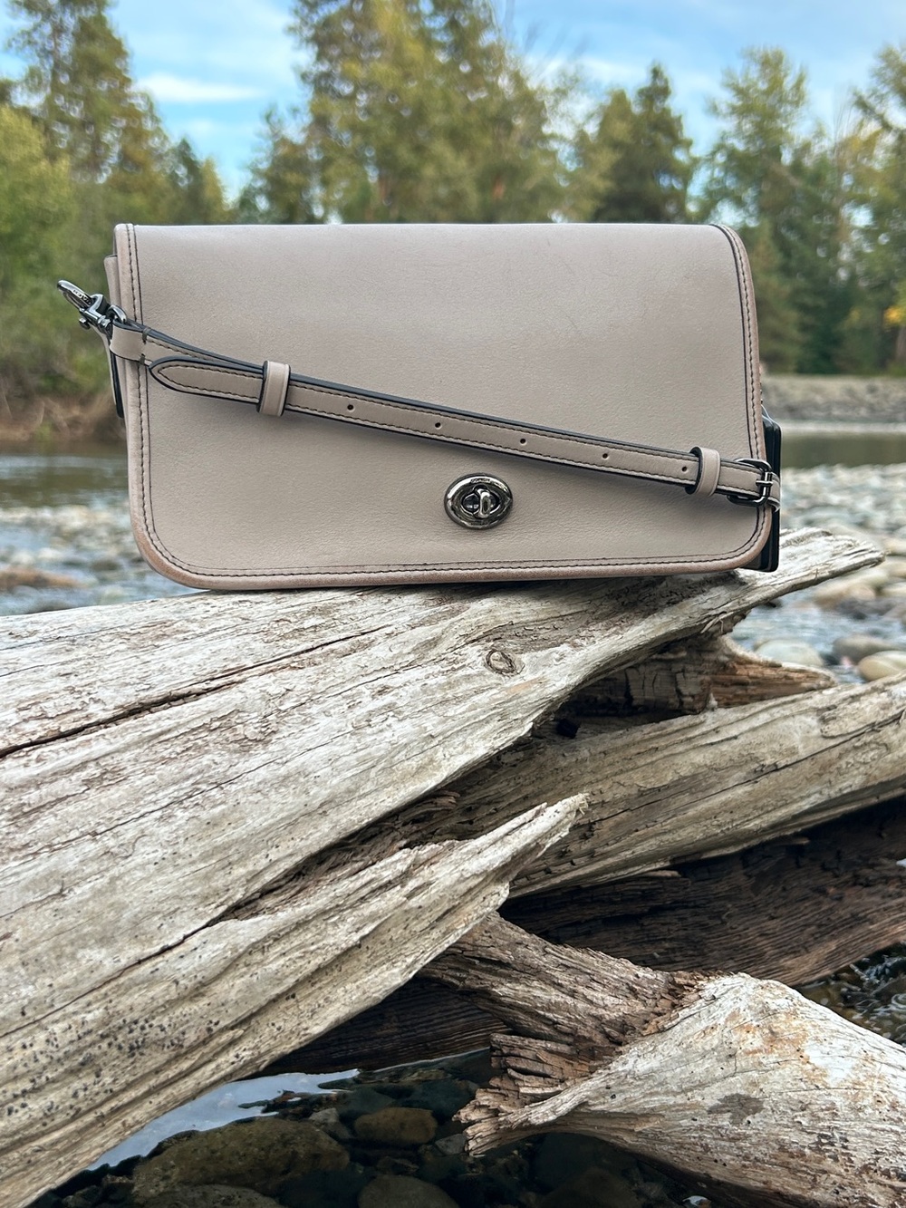 Coach 1941 75th Anniversary Re-Edition Dinky Crossbody Bag 57731 Bone/Taupe